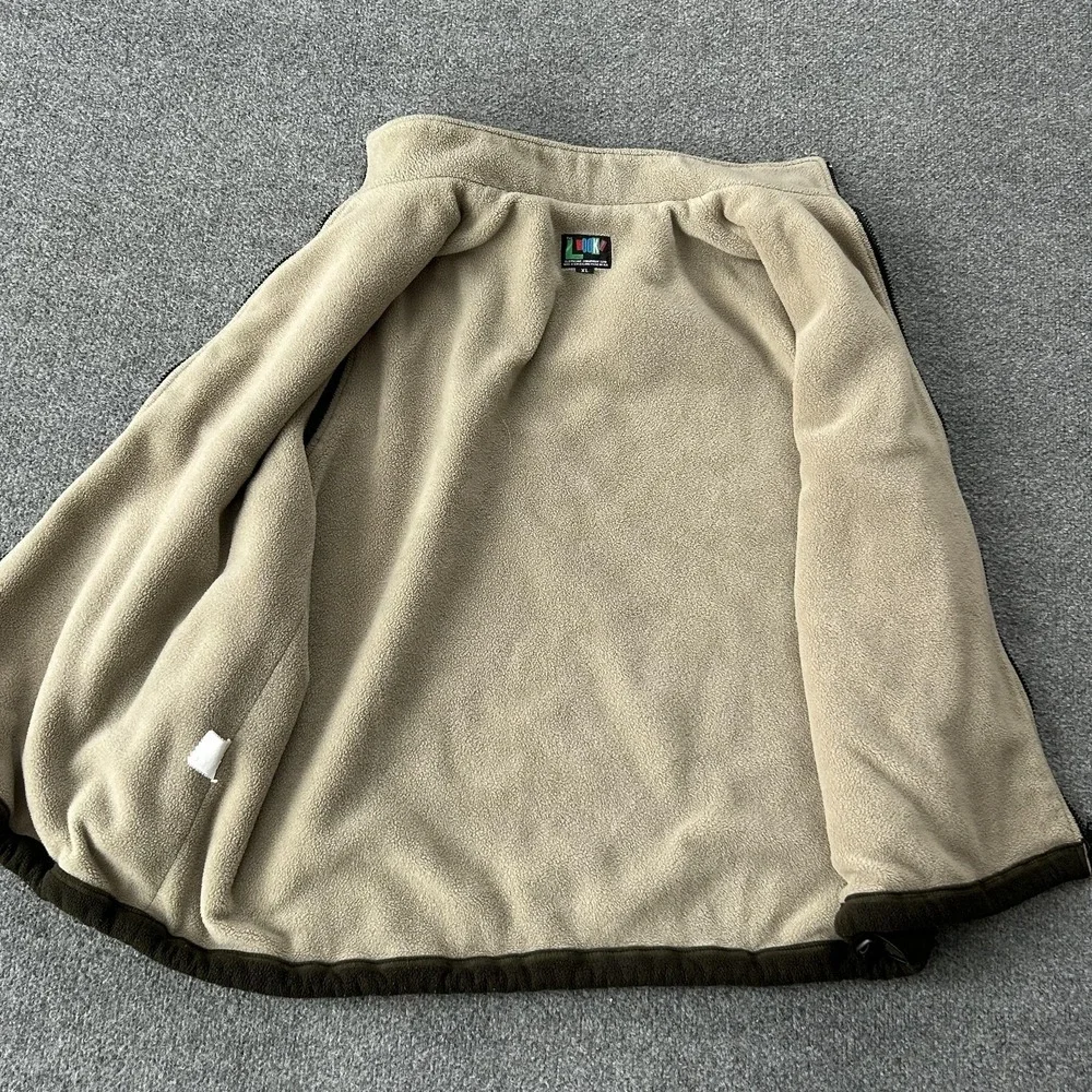 The‎ Look Fleece Vest Mens XL Brown Tan Zip Front Rugged Outdoors New Zealand